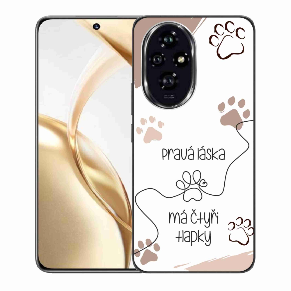 Zselés borító mmCase a Honor 200 5G készülékhez - kutya motívum 1 fehér háttér