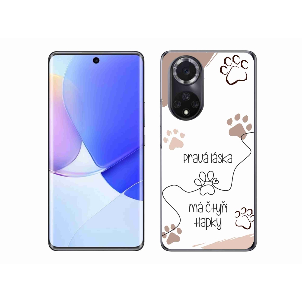 Gél borítás mmCase a Huawei Nova 9 készülékhez - kutya motívum 1 fehér háttér