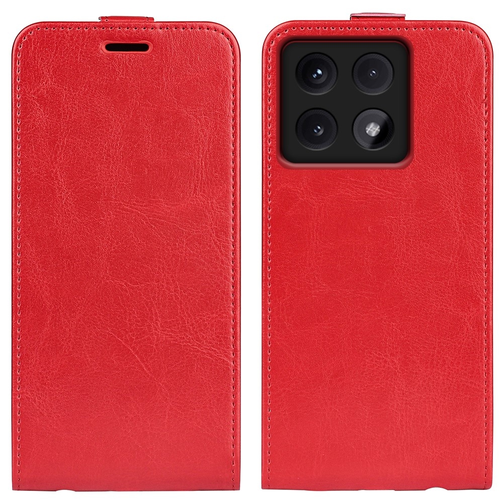 Függőleges könyvtáska Xiaomi 14T Pro-hoz - piros