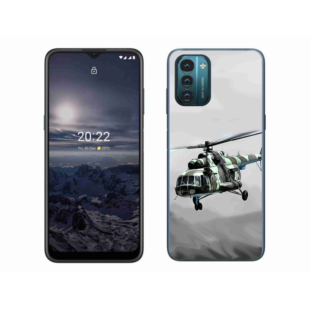 Zselés borítás mmCase a Nokia G11/G21 készülékhez - katonai helikopter