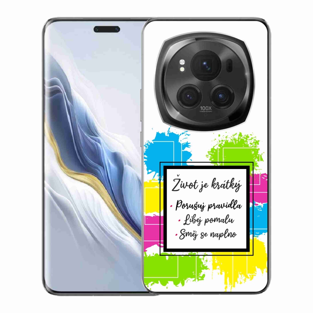 Gél borító mmCase a Honor Magic 6 Pro 5G készülékhez - Idézet 5 fehér háttér