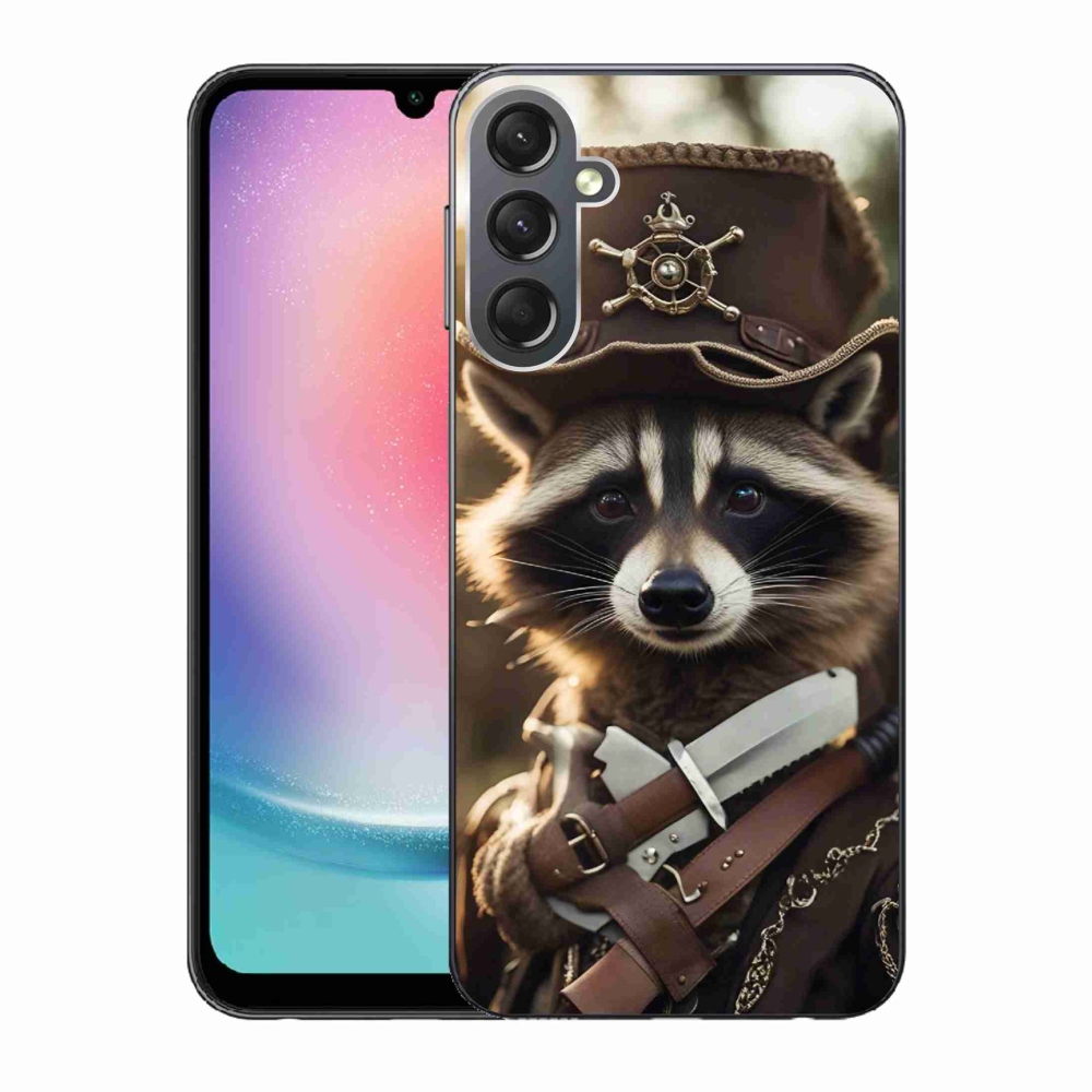 Zselés borítás mmCase Samsung Galaxy A24 készülékhez - mosómedve egyenruhában