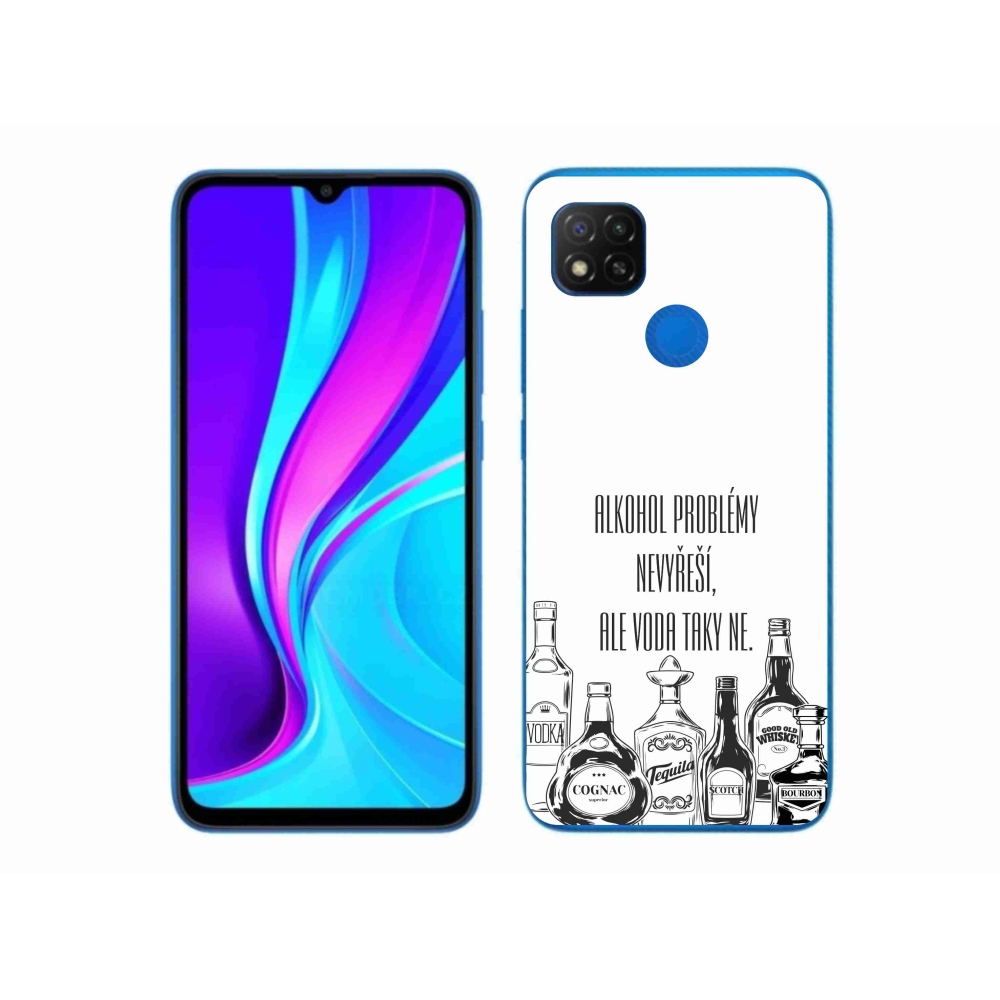 Gél borító mmCase a Xiaomi Redmi 9C-hez - vicces szöveg fehér háttérrel