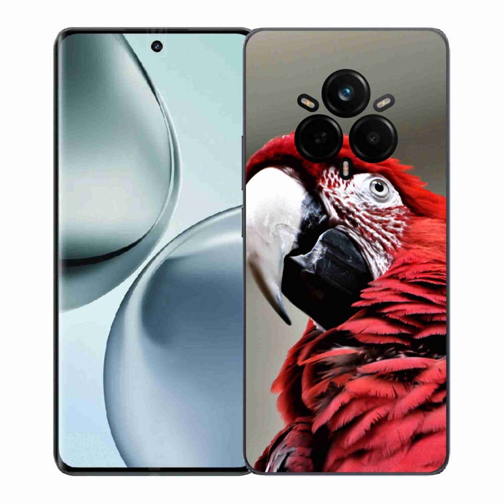 Gél borítás mmCase a Realme 14 Pro 5G készülékhez - papagáj ara piros