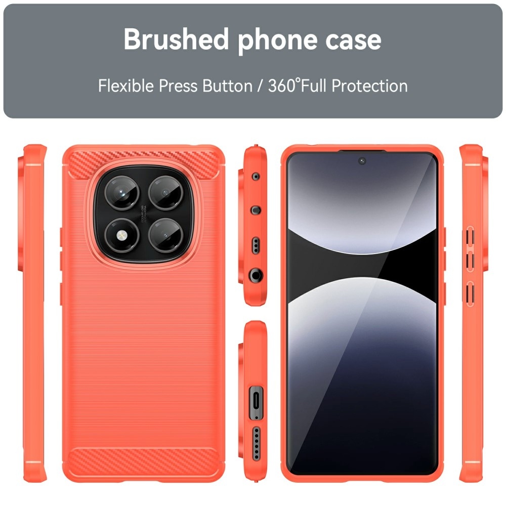 Szénálló zselés tok Xiaomi Redmi Note 14 Pro - piros