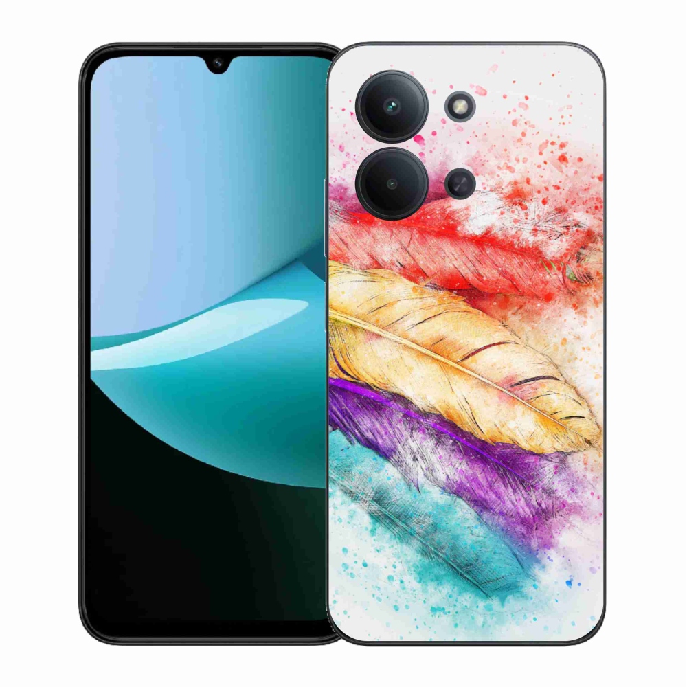 Gél borítás mmCase a Xiaomi Redmi 15C 4G (171mm)/Poco C85 4G (171mm) - színes tollakhoz