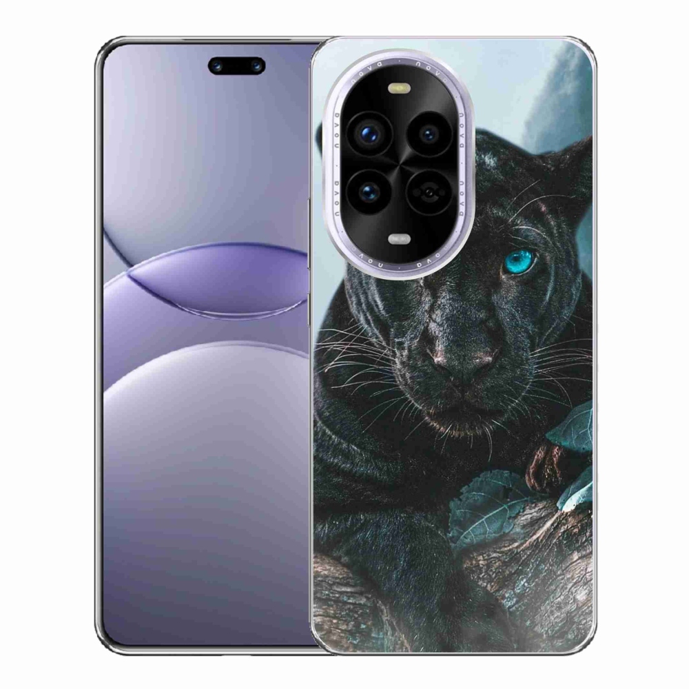 Gél borítás mmCase a Huawei Nova 13 Pro 5G-hez - fekete párduc