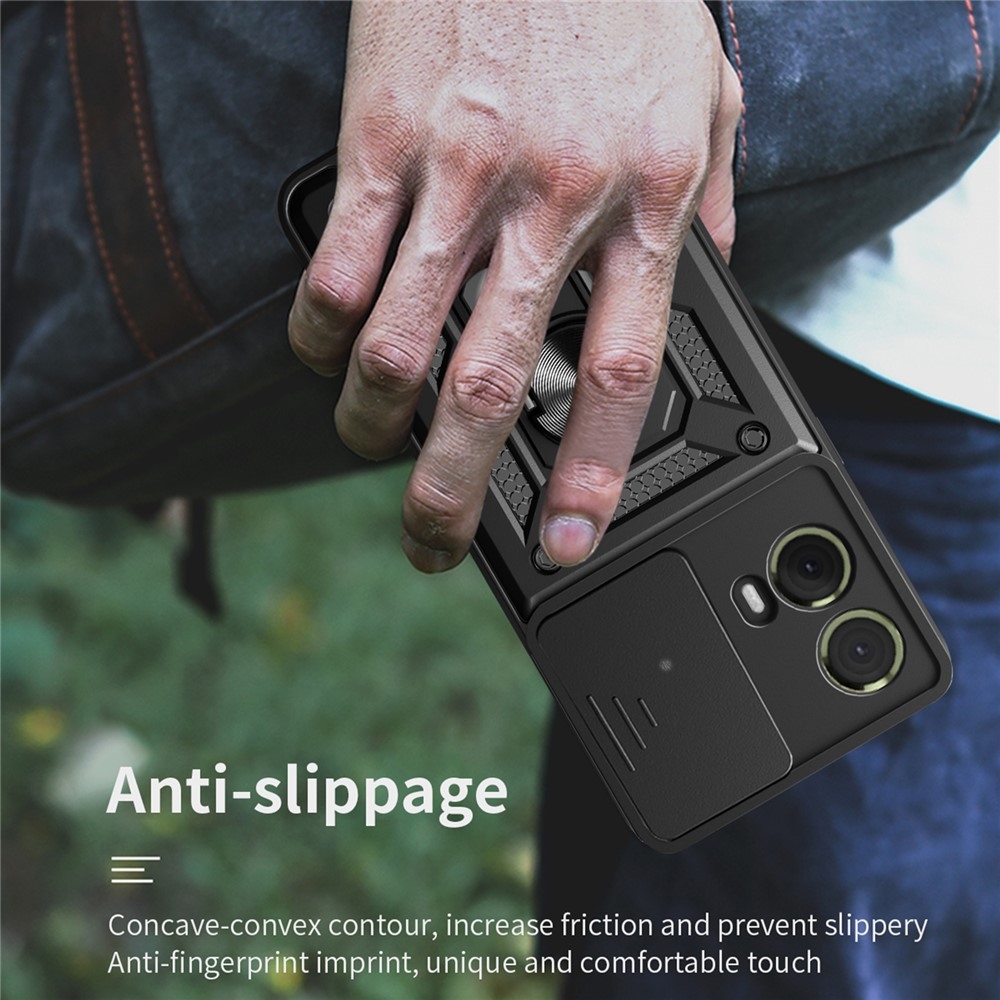 Csúszásálló borítás Motorola Moto G85 5G készülékhez - fekete