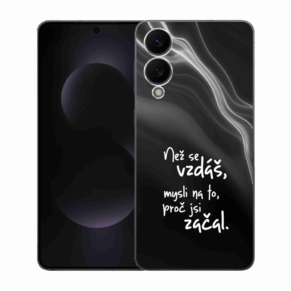 Gél borítás mmCase Samsung Galaxy S25 Edge - idézet 2 fekete háttér