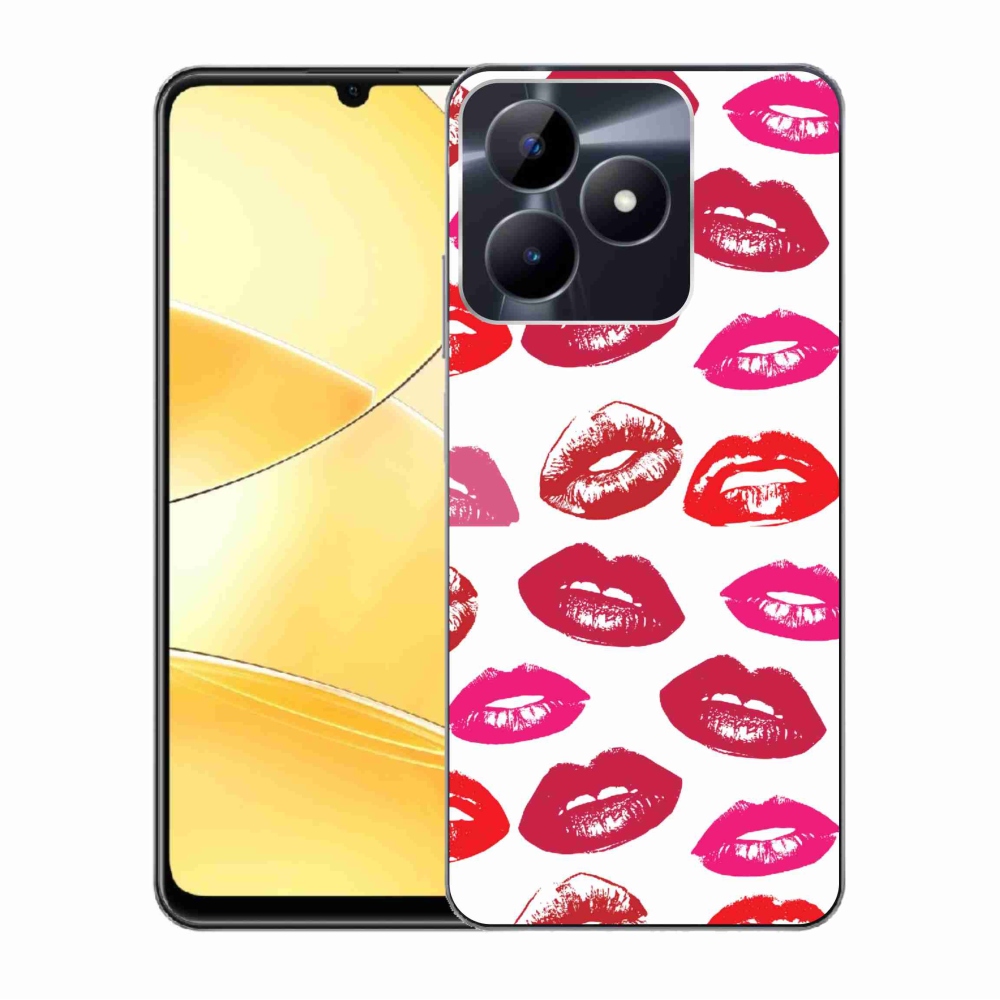 Zselés borítás mmCase a Realme C51/C53 készülékhez - ajkak