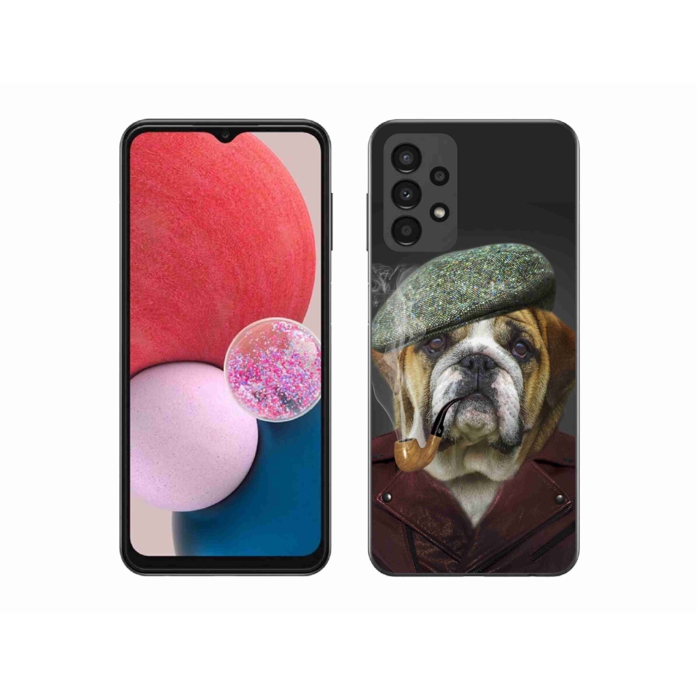 Gél borítás mmCase Samsung Galaxy A13 4G - kutya csővel