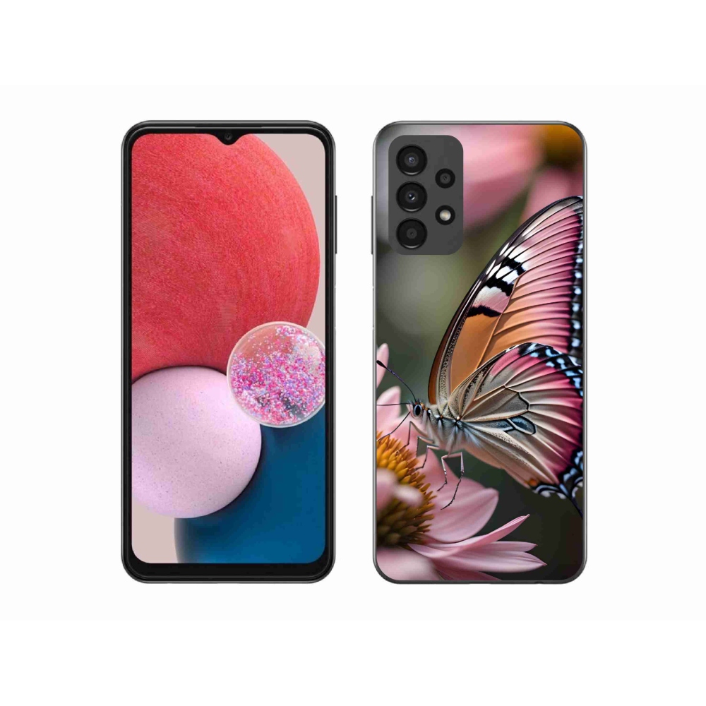 Gél borítás mmCase Samsung Galaxy A13 4G - színes pillangó