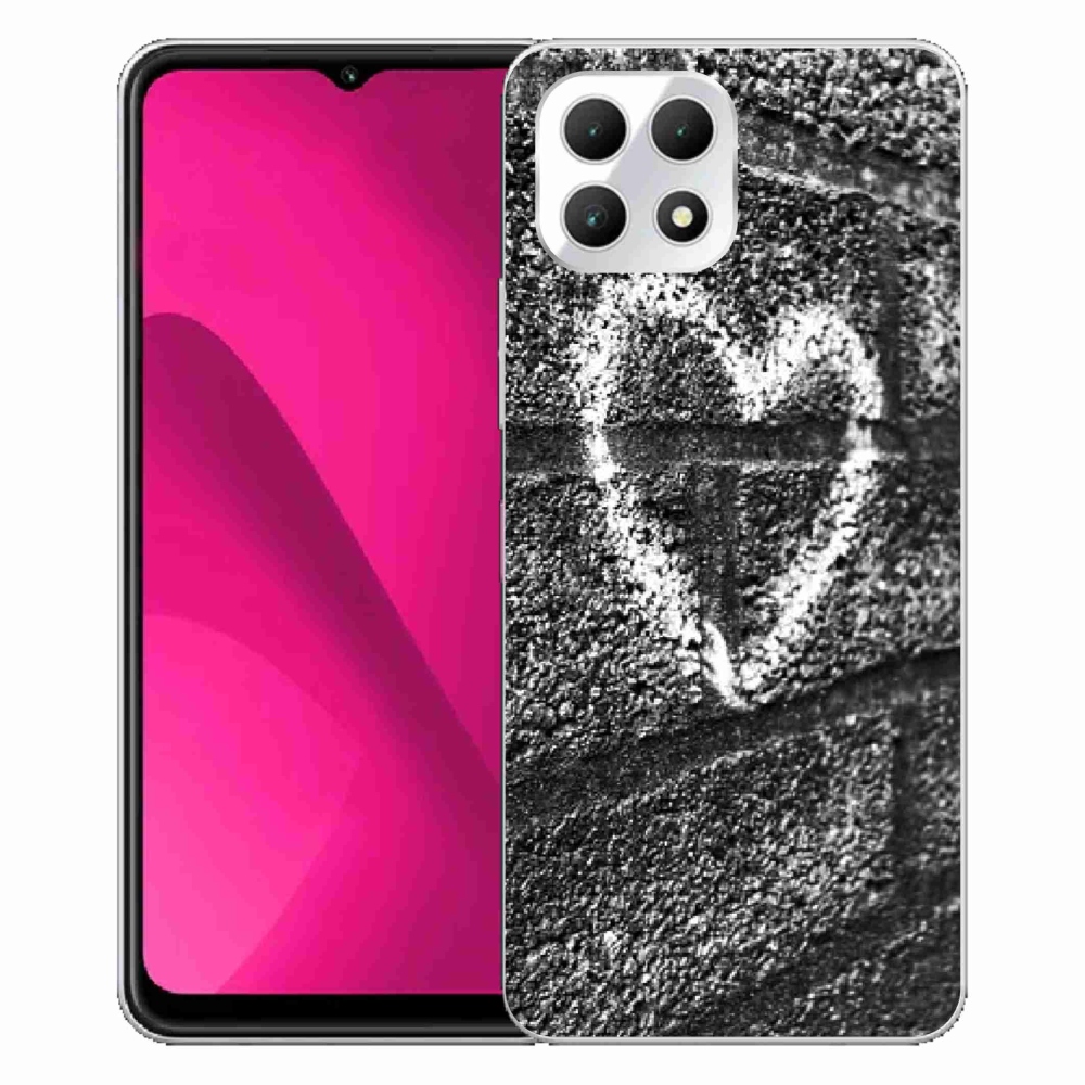 Zselés borítás mmCase a T-Mobile T Phone 2 készülékhez - szív a falon