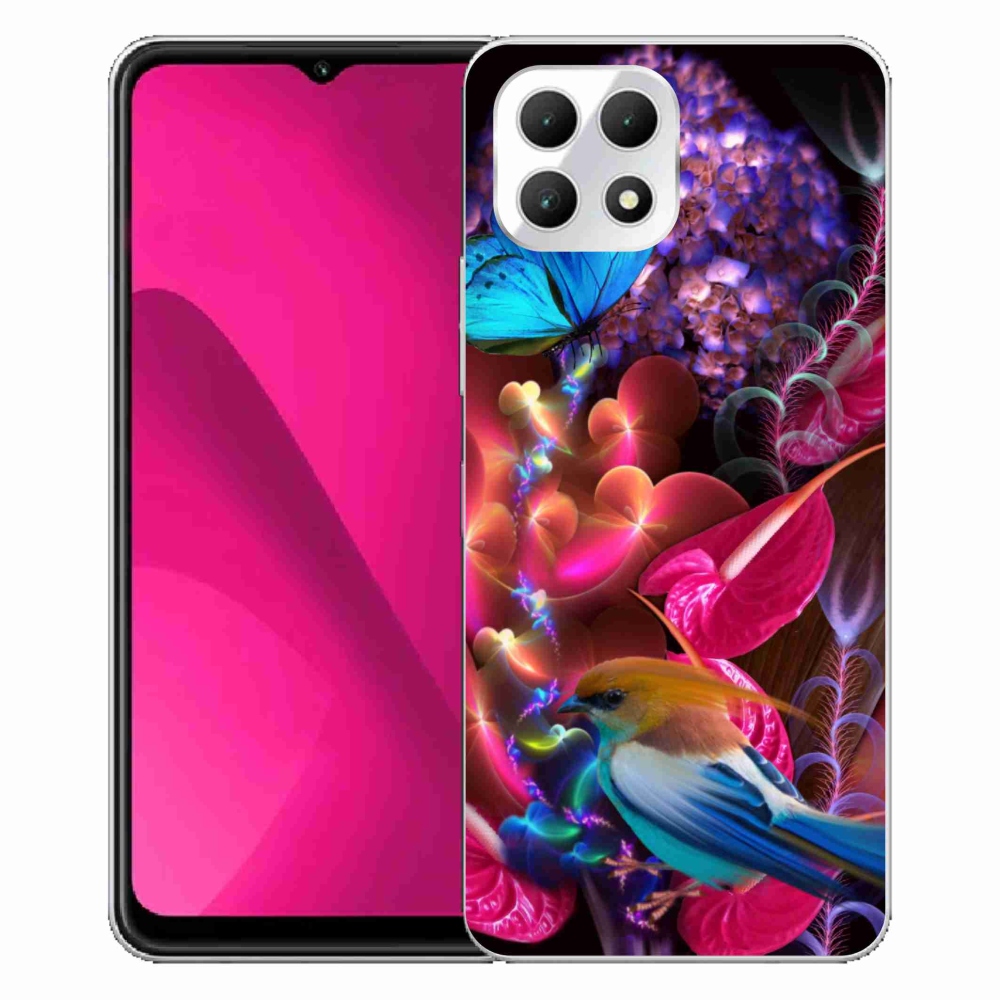 Zselés borítás mmCase a T-Mobile T Phone 2 készülékhez - színes virágok