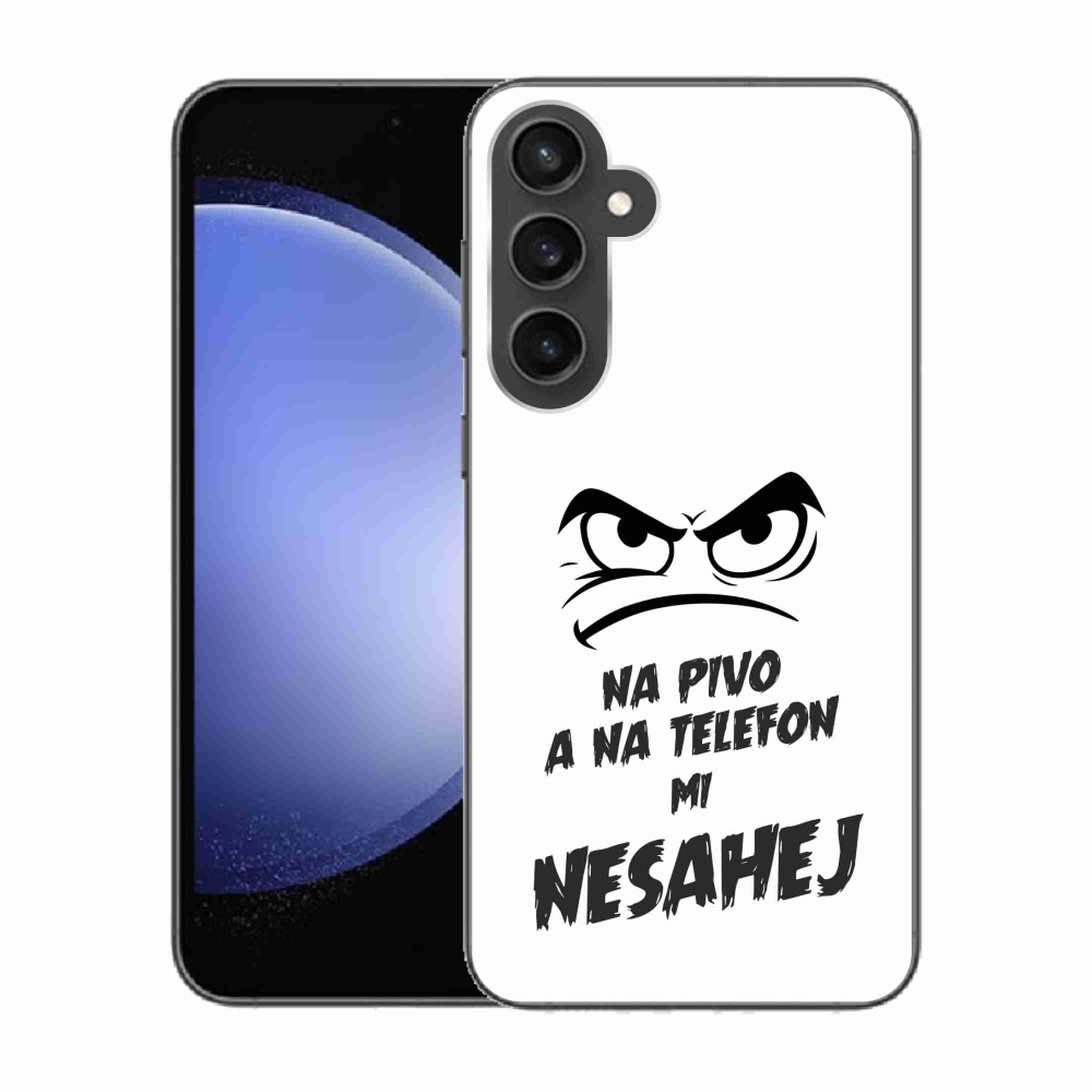 Gél borító mmCase Samsung Galaxy S23 FE - sör motívum 2 fehér háttér