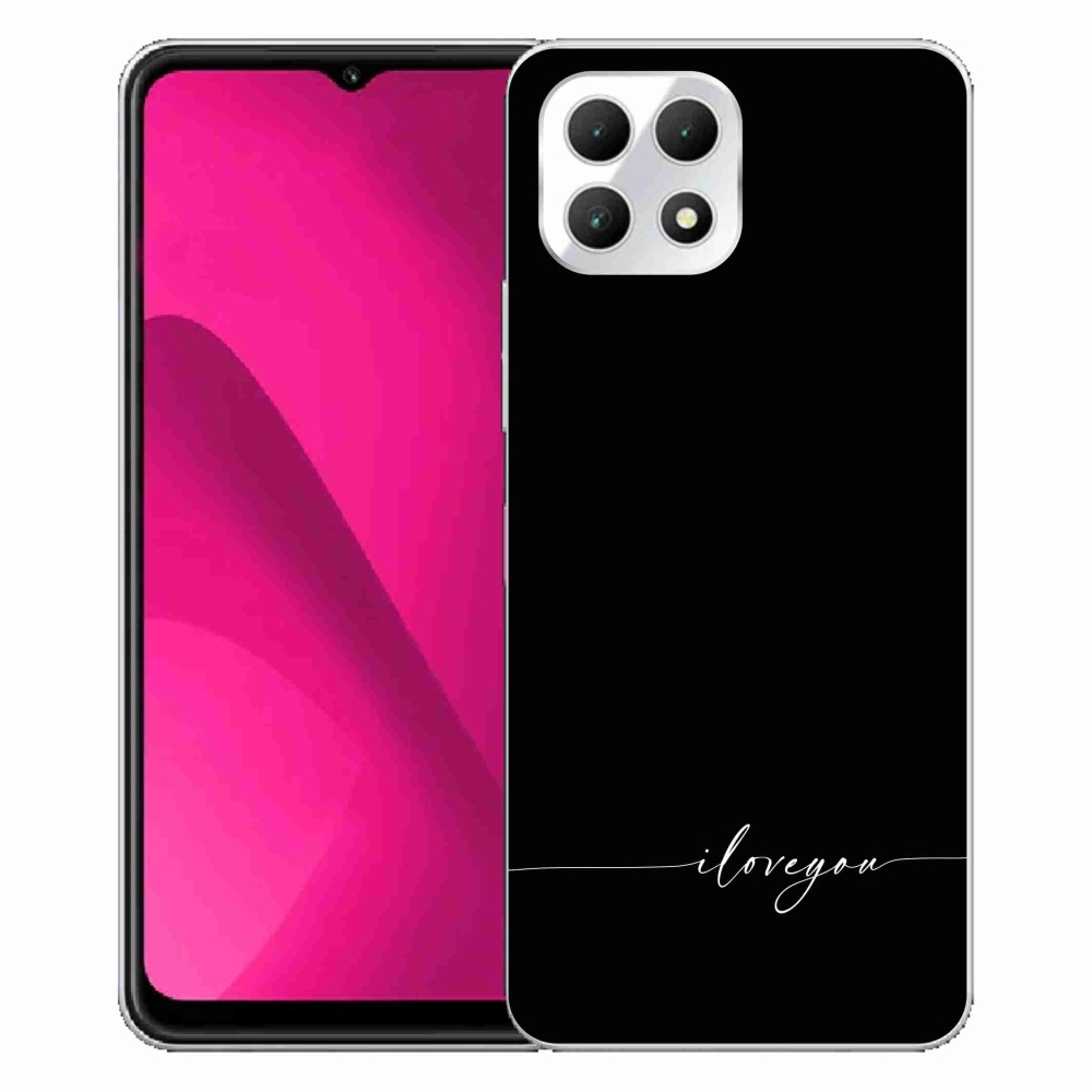 Zselés borítás mmCase a T-Mobile T Phone 2 készülékhez - Szeretlek fekete háttérrel