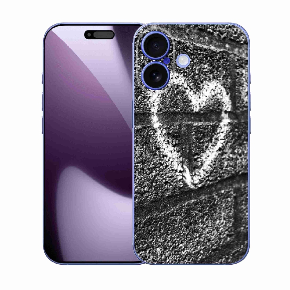 Zselés borítás mmCase iPhone 17 készülékhez - szív a falon