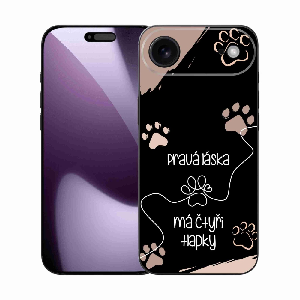 Gél borítás mmCase iPhone 17 Air készülékhez - kutya motívum 1 fekete háttér