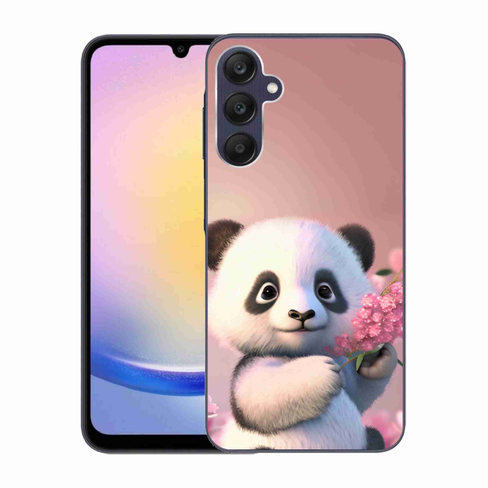 Zselés borítás mmCase Samsung Galaxy A25 5G - aranyos panda