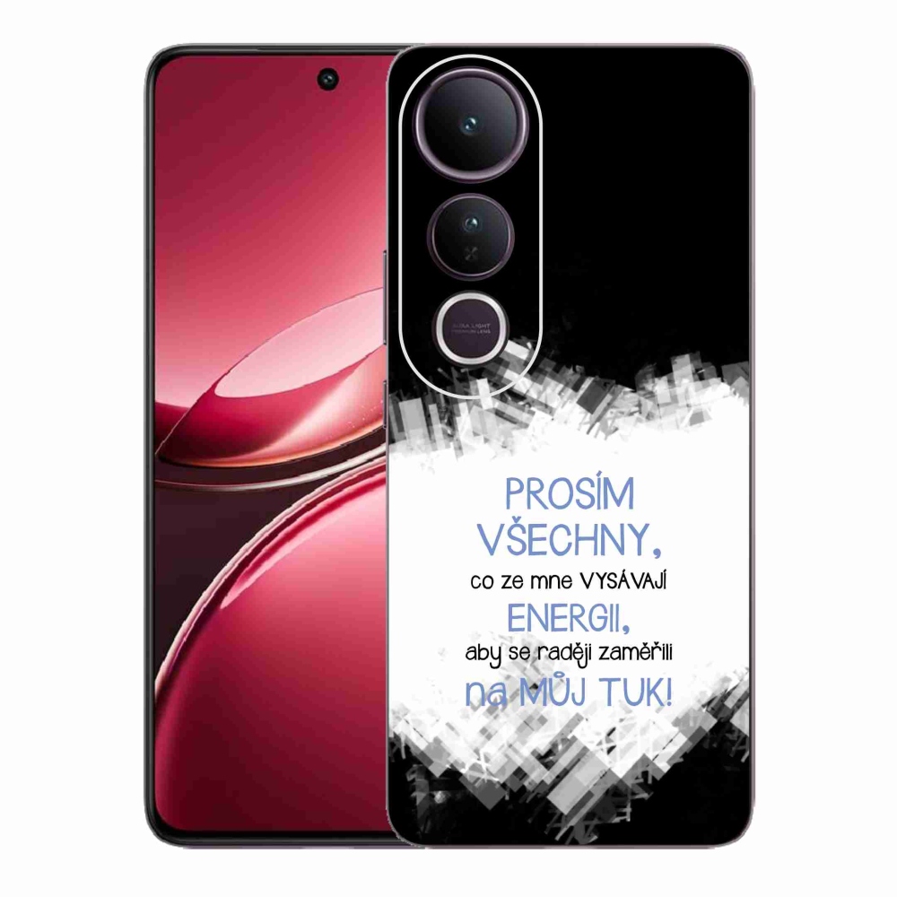 Gél borító mmCase a Vivo V50 Lite 4G/5G-hez - vicces szöveg 1 kék