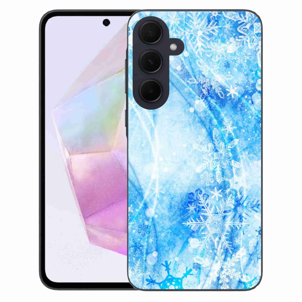 Gél védőhuzat mmCase Samsung Galaxy A35 5G - hópelyhekhez