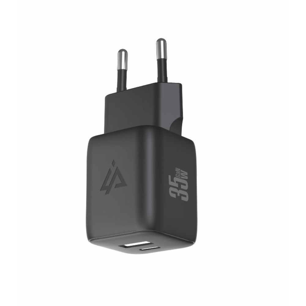 iPEAX GaN hálózati töltő 35 W, 1x USB-C és 1x USB-A - fekete