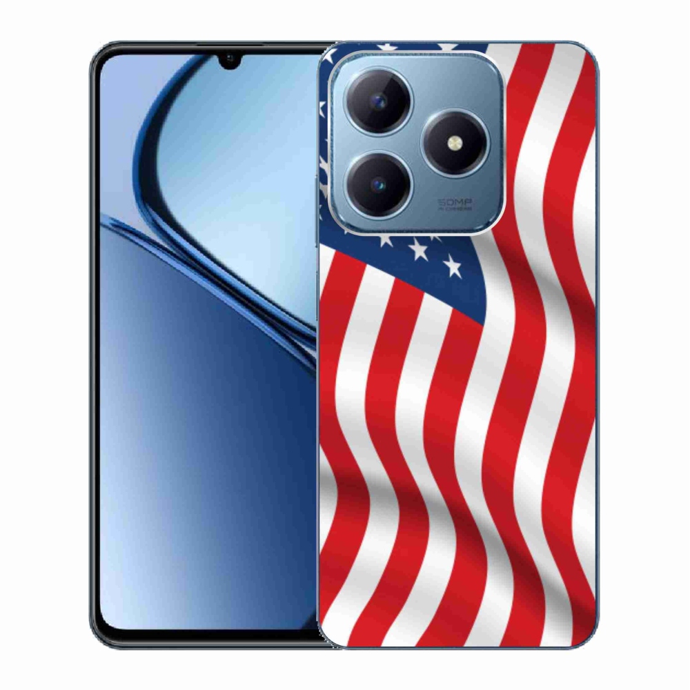 Zselés borítás mmCase a Realme C63 készülékhez - USA zászló