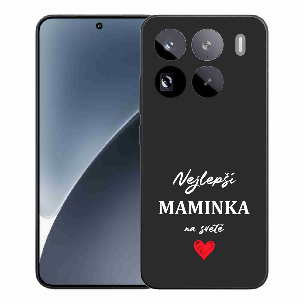 Gél borító mmCase a Xiaomi 15 Pro - legjobb anya 1 fekete háttérrel