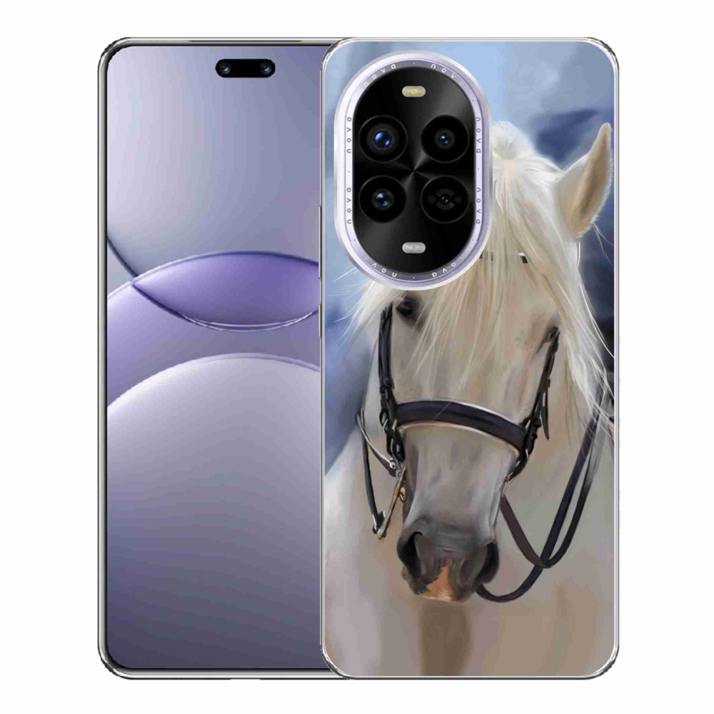 Gél borítás mmCase a Huawei Nova 13 Pro 5G - fehér ló - Huawei Nova 13 Pro 5G - fehér ló
