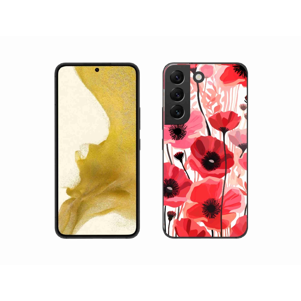 Zselés borítás mmCase Samsung Galaxy S22 5G - mákos 1