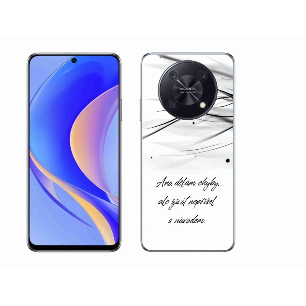 Gél borítás mmCase a Huawei Nova Y90-en - idézem a fehér hátteret