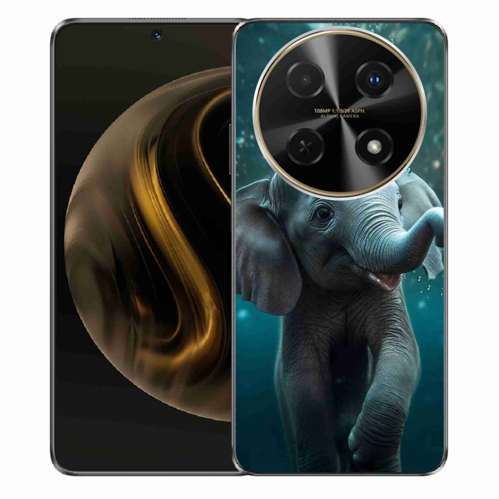Gél borítás mmCase a Huawei Nova 12i számára - elefánt a víz alatt