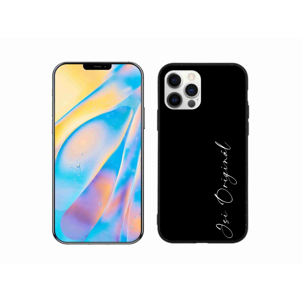 Gél borítás mmCase iPhone 12 Pro készülékhez - te vagy az eredeti fekete háttér