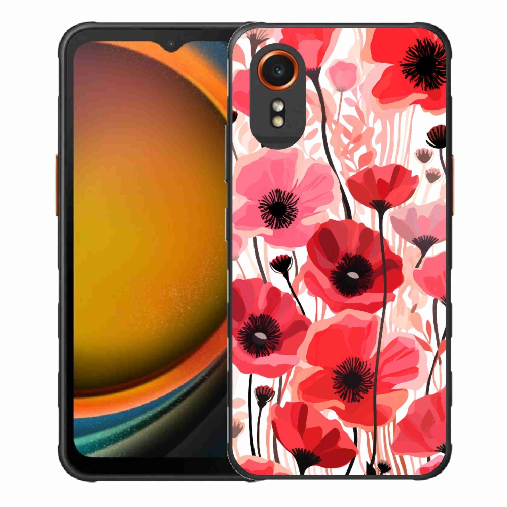 Zselés borítás mmCase Samsung Galaxy Xcover 7 - mákos 1