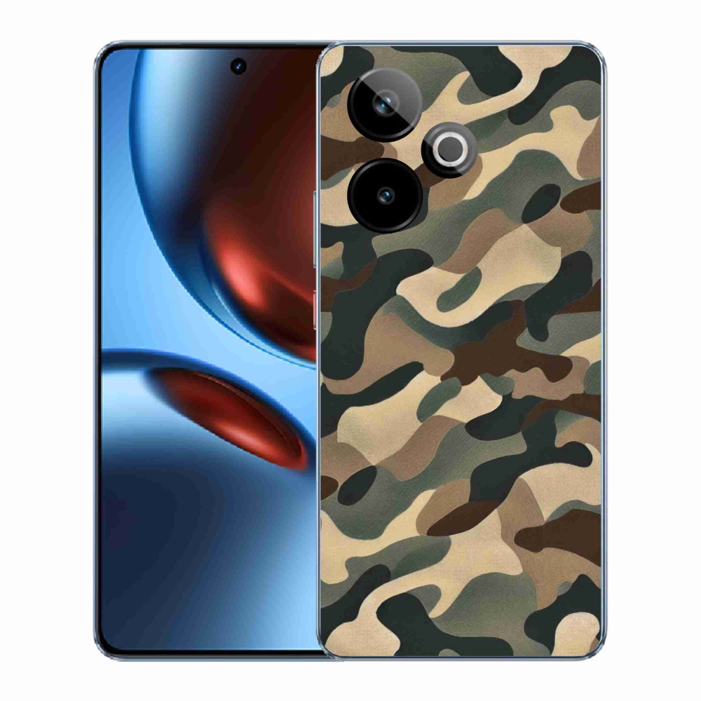 Rugalmas zselés tok mmCase képpel a Realme GT 7 5G/GT 7T 5G számára - terepszínű minta 11