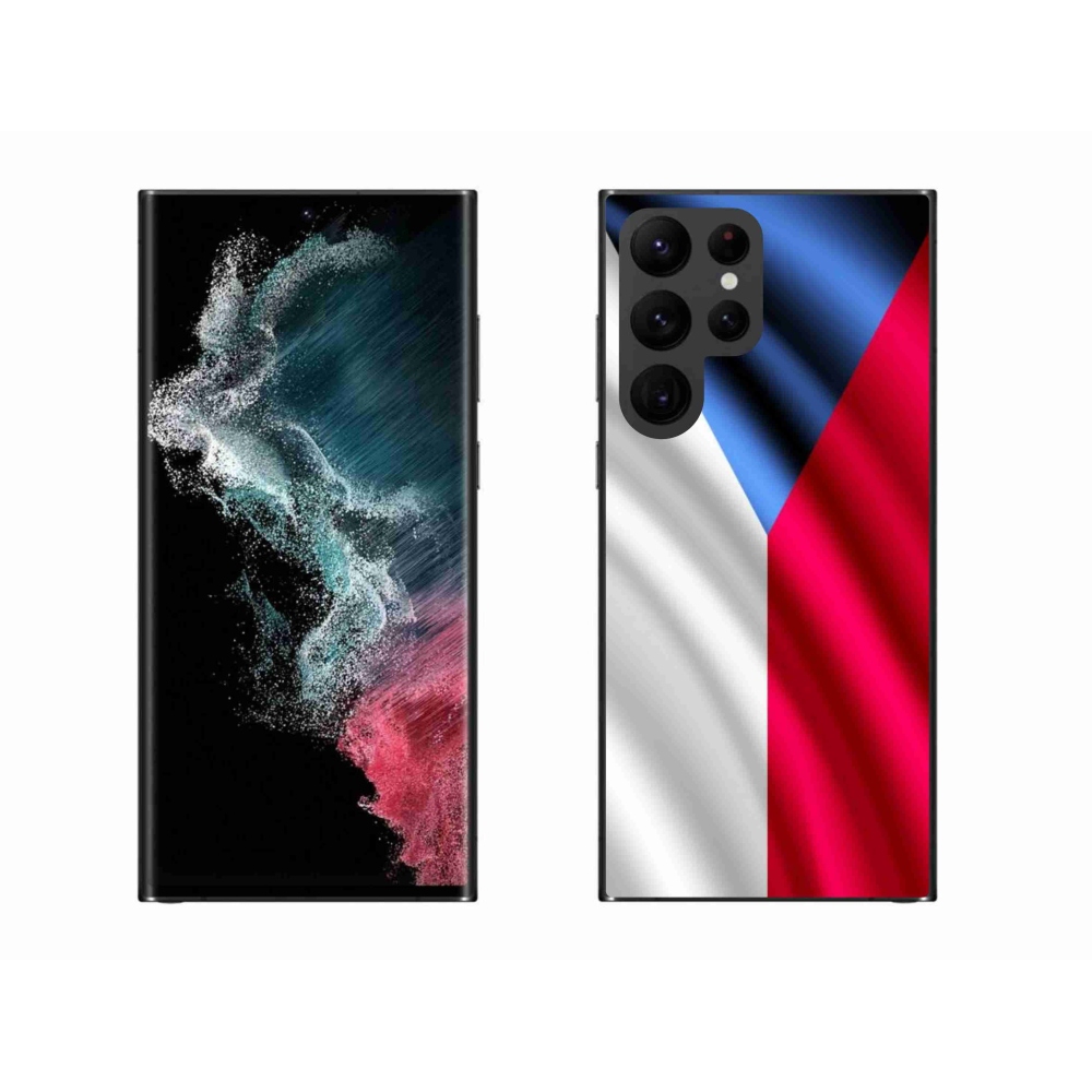 Gél védőhuzat mmCase Samsung Galaxy S22 Ultra 5G - cseh zászlóhoz
