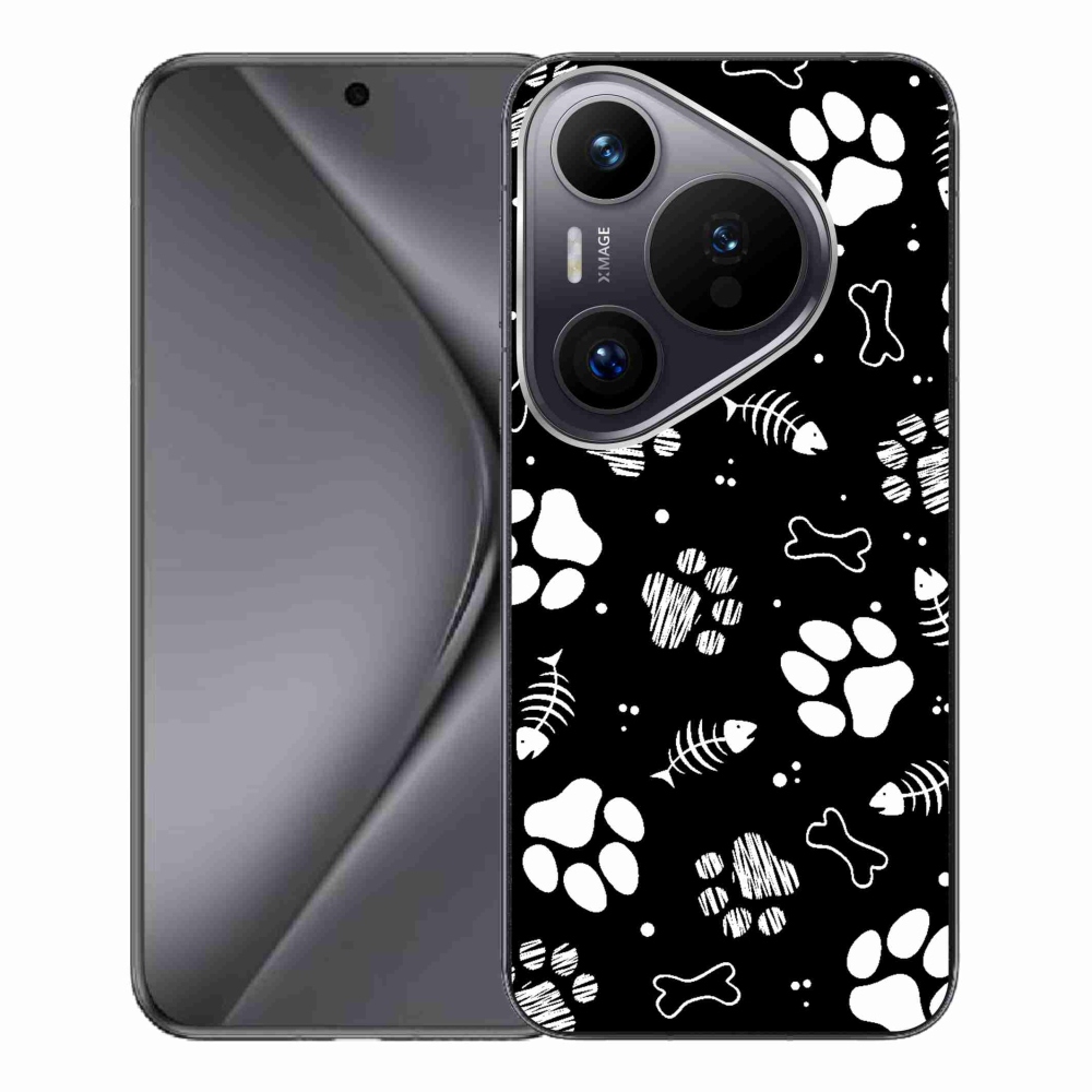 Gél borítás mmCase a Huawei Pura 70 Pro számára - kutyamancsok
