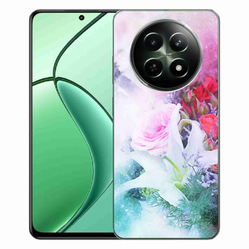Zselés borítás mmCase a Realme 12 5G/12x 5G számára - virágok 4