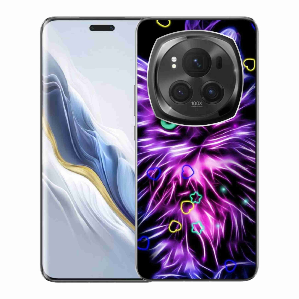 Zselés borítás mmCase a Honor Magic 6 Pro 5G készülékhez - absztrakt macska
