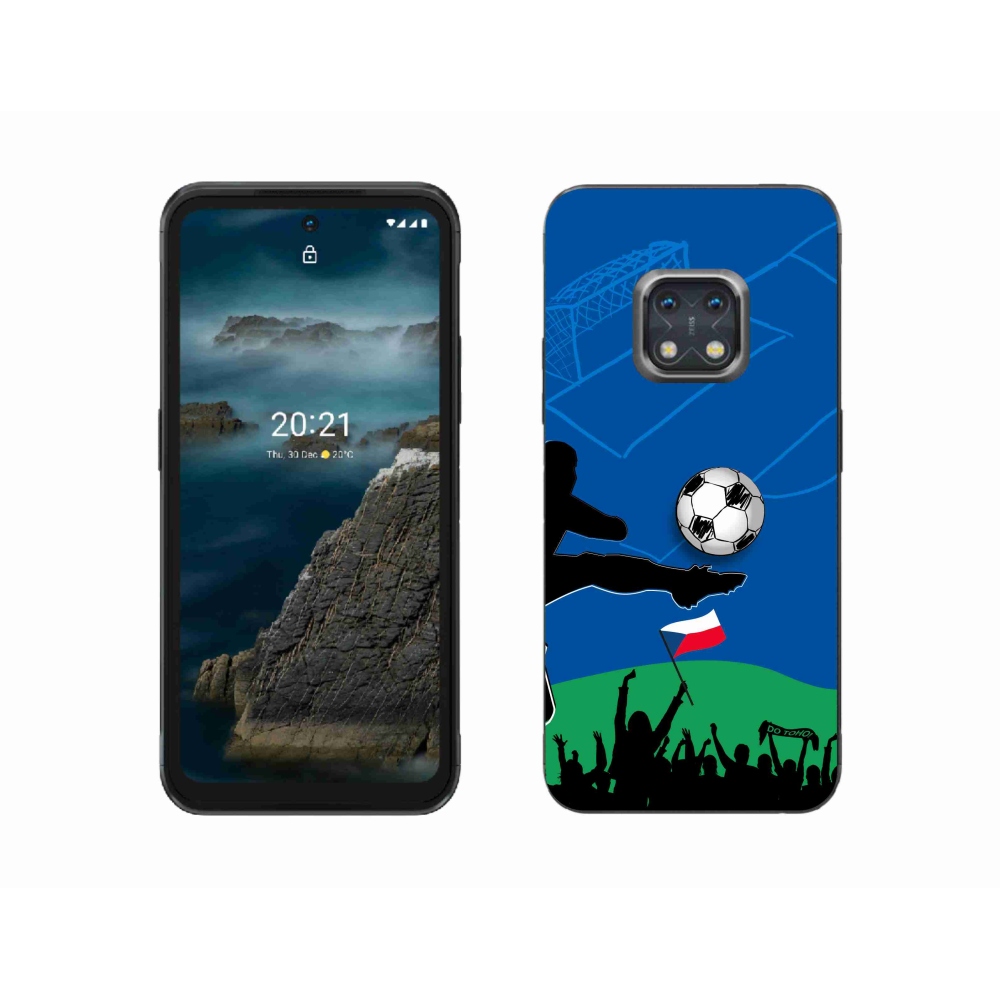 Zselés borítás mmCase a Nokia XR20 készülékhez - futballrajongóknak