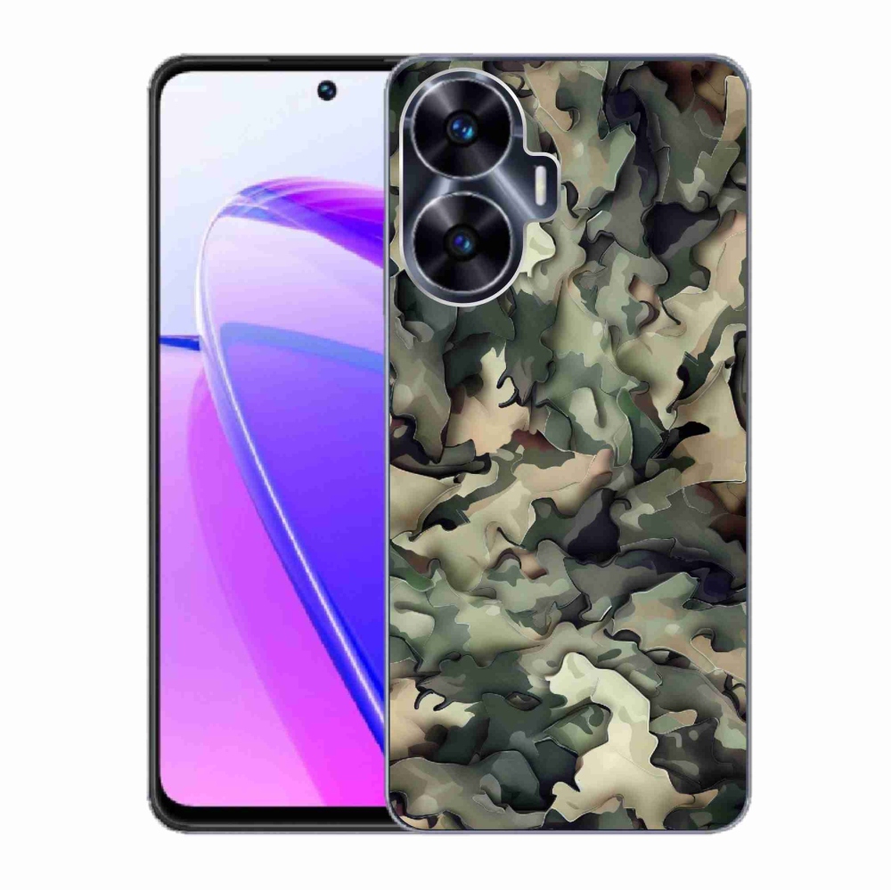 Gél borítás mmCase a Realme C55 készülékhez - terepszínű minta 9