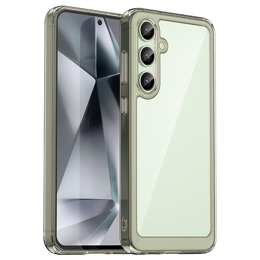 Gél tok fix hátlappal Samsung Galaxy S24 FE készülékhez - szürke