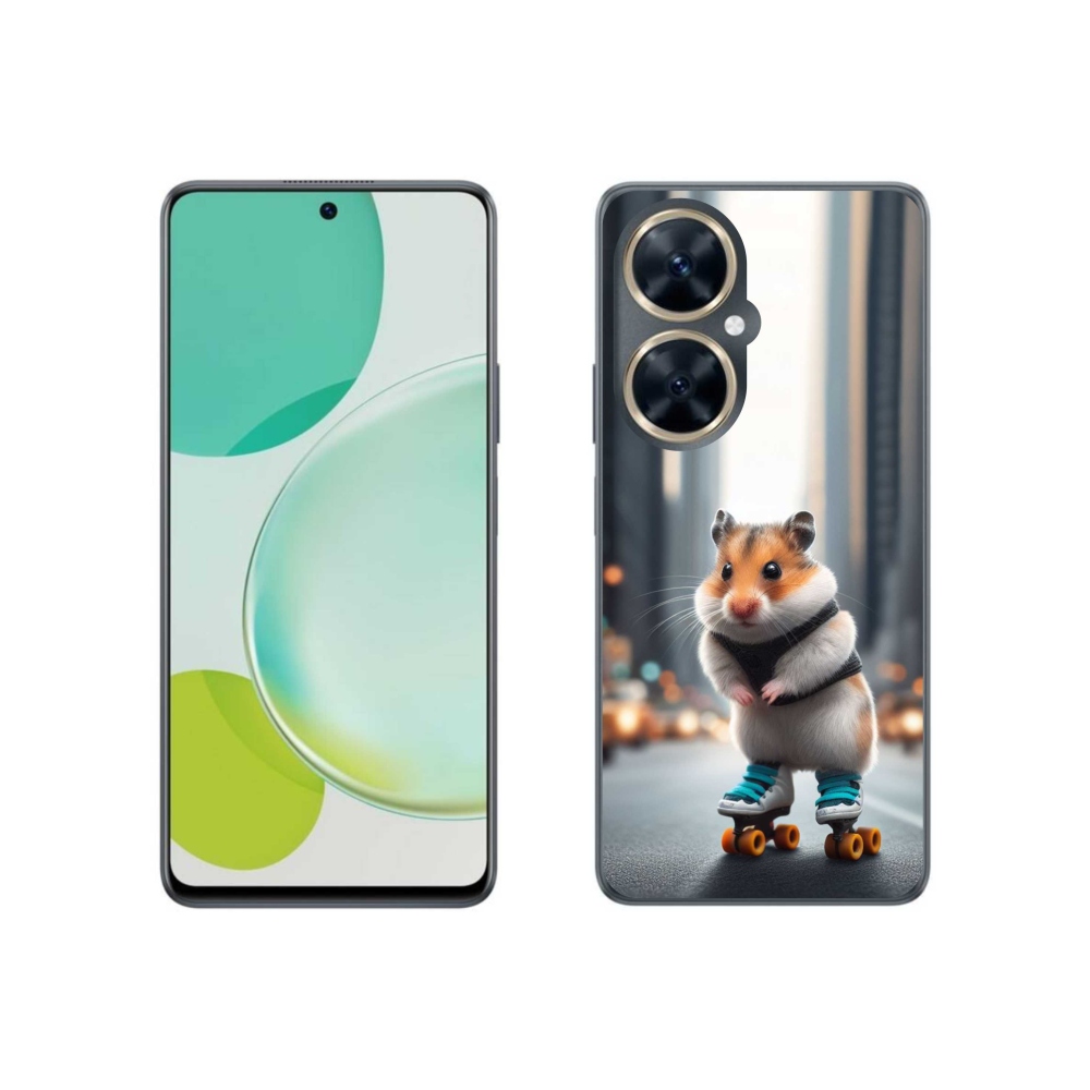 Gél borítás mmCase a Huawei Nova 11i - hörcsög a korcsolyán