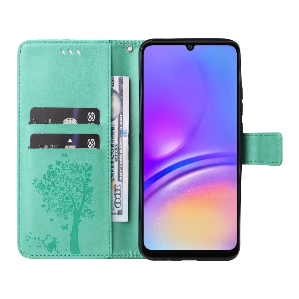 Fák könyve tok Samsung Galaxy A06 4G - teal színű