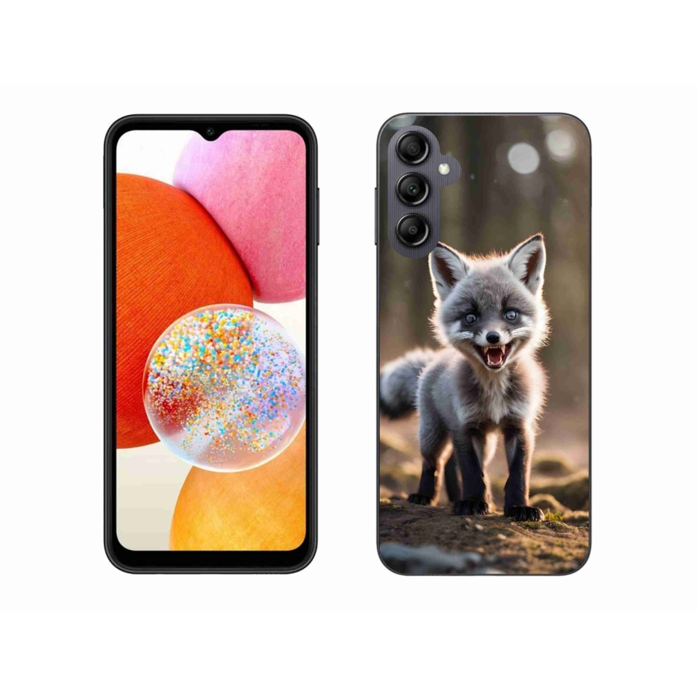Gél borító mmCase Samsung Galaxy A14 4G/5G - angry fox - Samsung Galaxy A14 4G/5G - angry fox