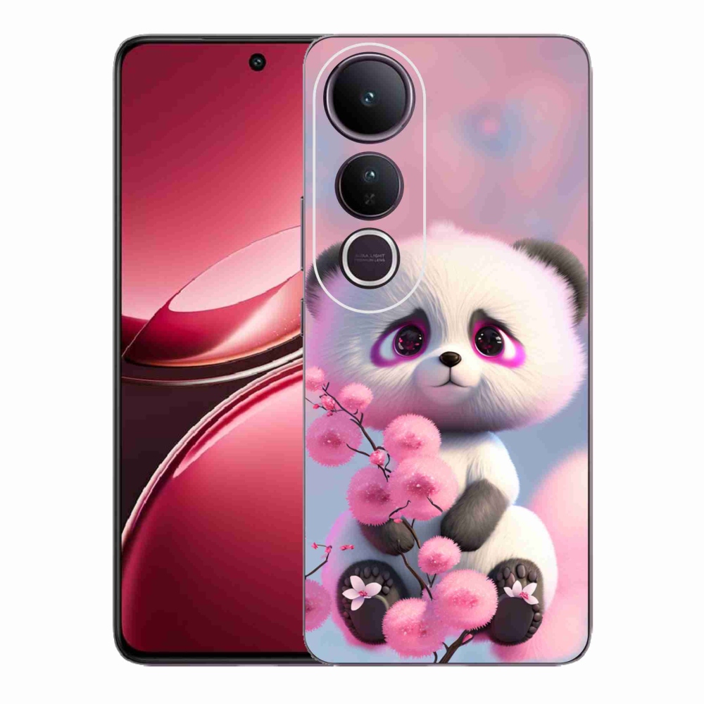 Gélburkolat mmCase a Vivo V50 Lite 4G/5G-hez - aranyos panda 1