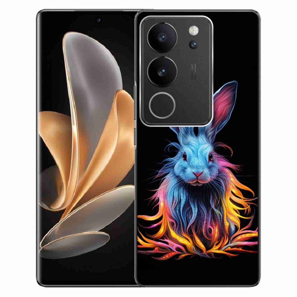 Zselés borítás mmCase a Vivo V29 5G-n - absztrakt nyúl