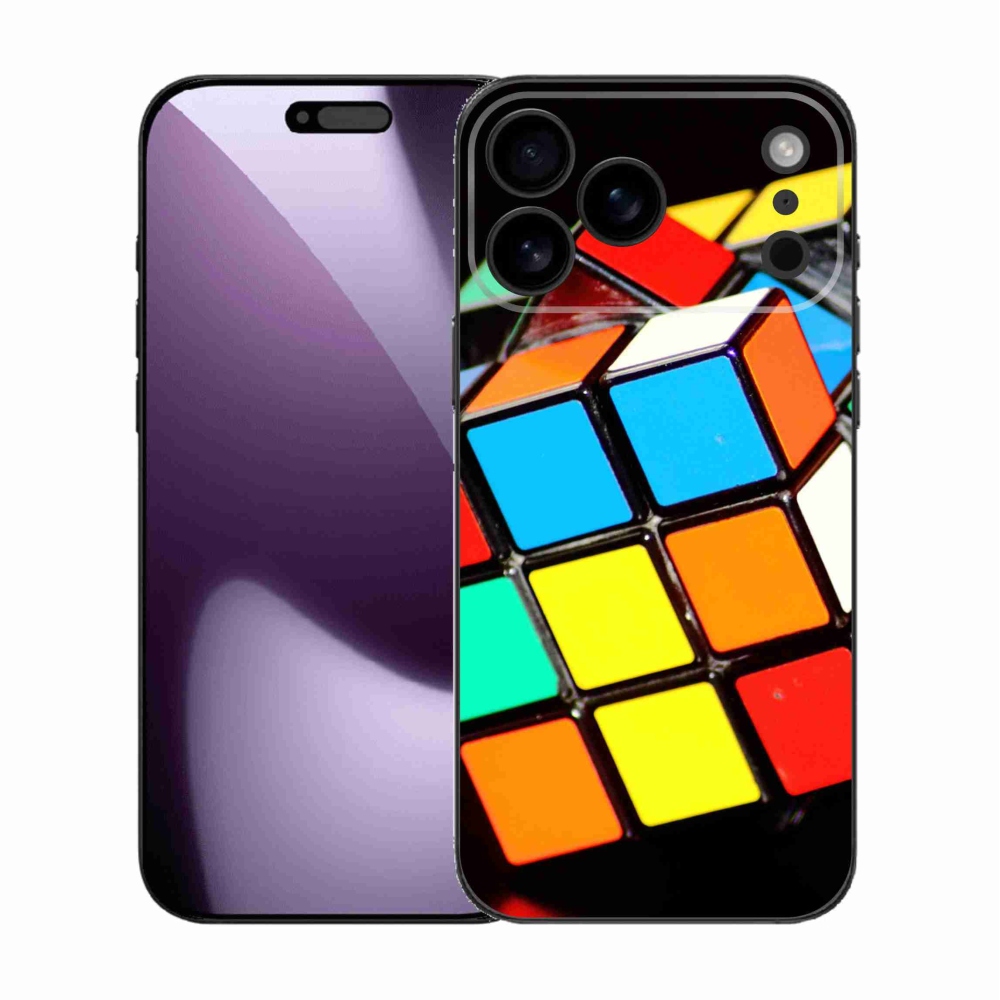Gél borítás mmCase iPhone 17 Pro Max készülékhez - Rubik kocka