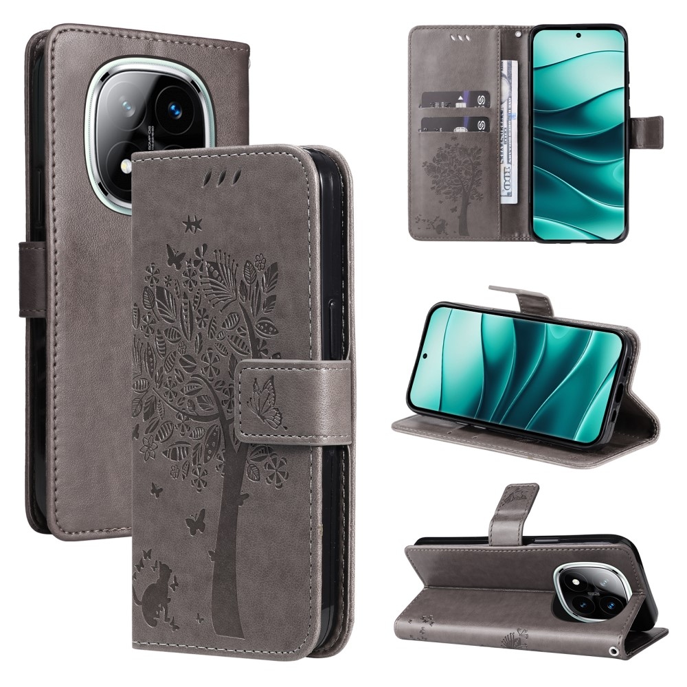 Fák könyve tok Xiaomi Redmi Note 14 Pro 5G/Poco X7 5G/Note 14 Pro+ 5G - szürke