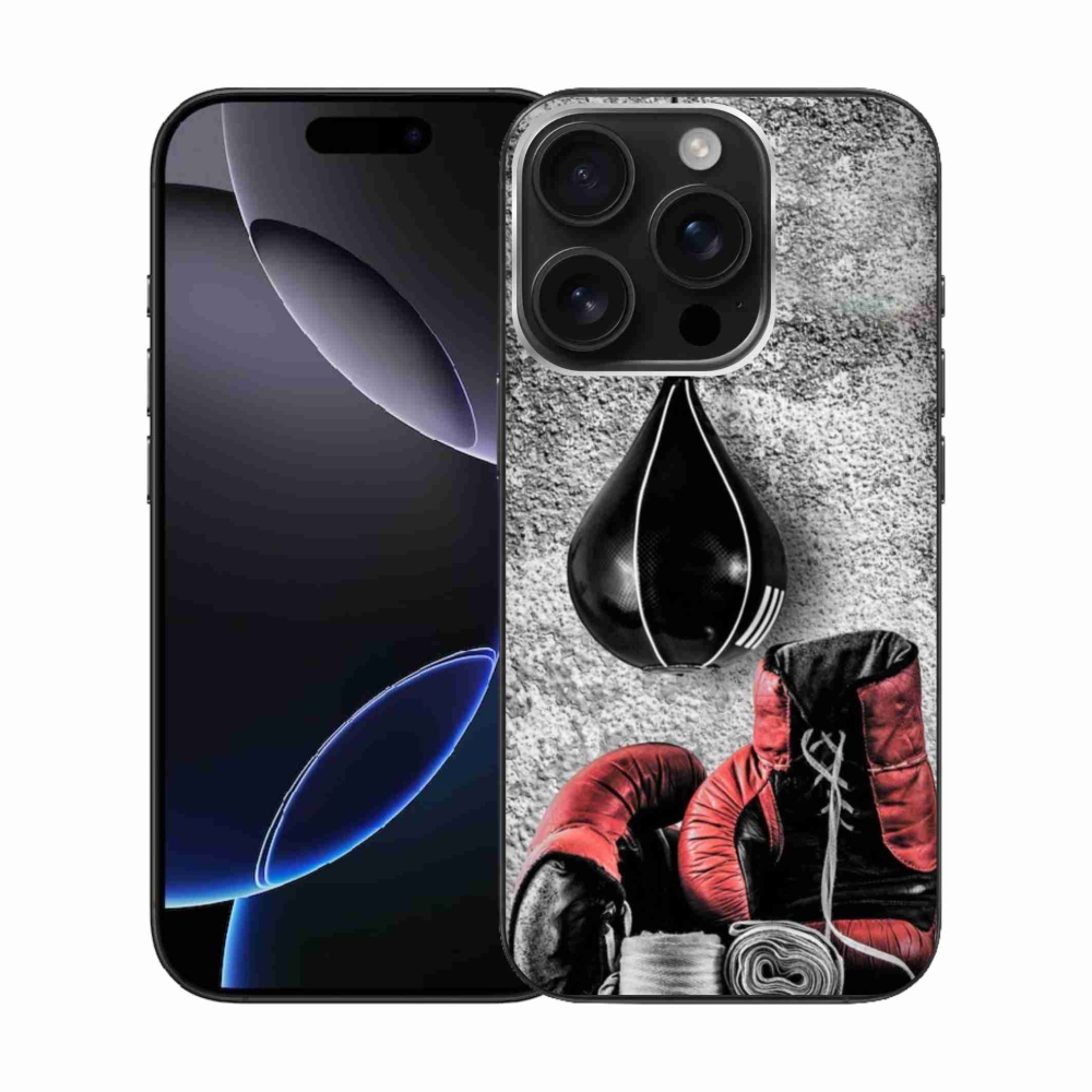 Zselés borítás mmCase iPhone 16 Pro készülékhez - bokszzsák és kesztyűk